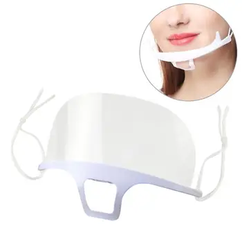 

10pcs/Set Health Care Tool Transparent Masks Permanent Anti Fog Catering Food Hotel Plastic Kitchen Restaurant Masks 40p