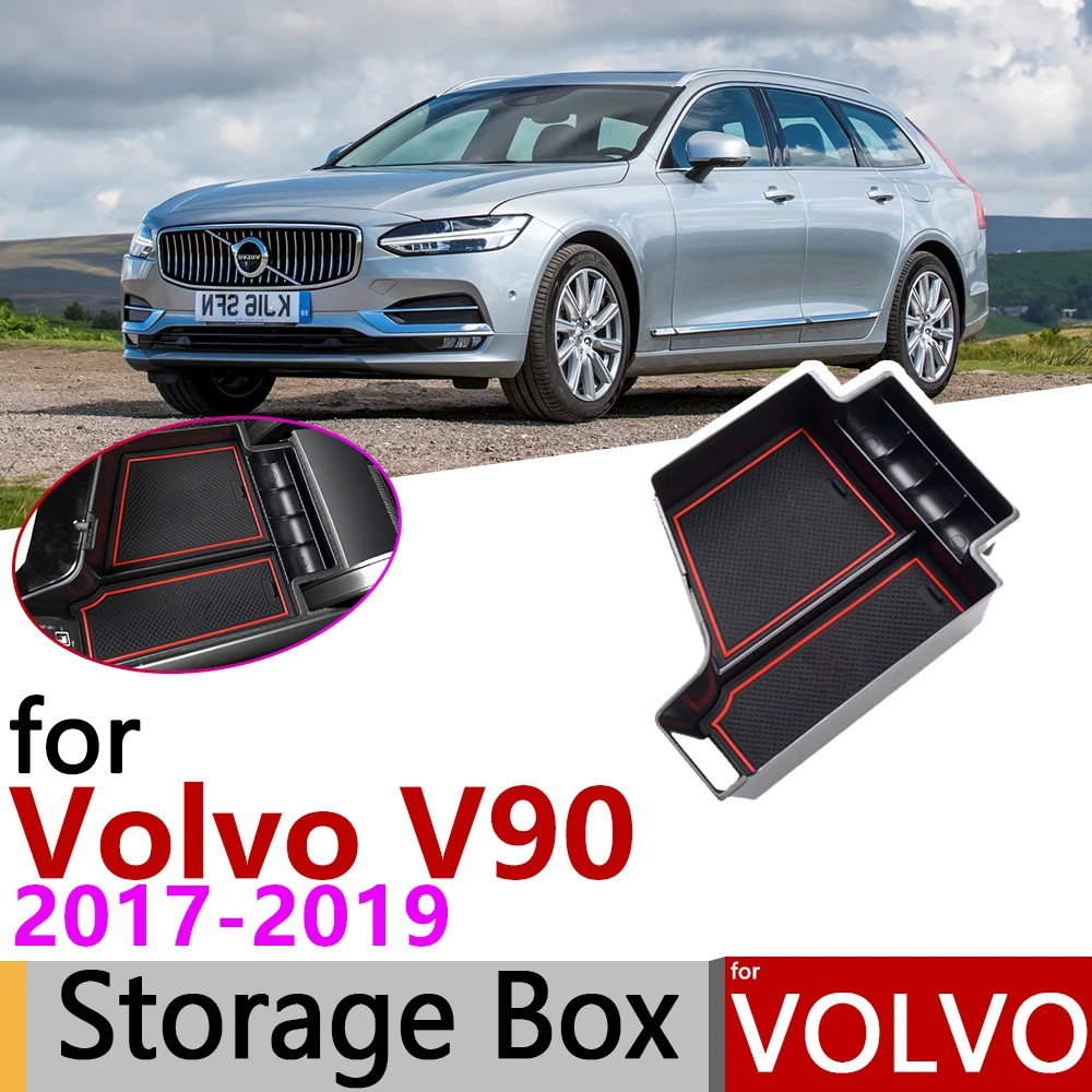 Ящик для хранения с центральным подлокотником VOLVO V90 2017 2018 2019 автомобильный