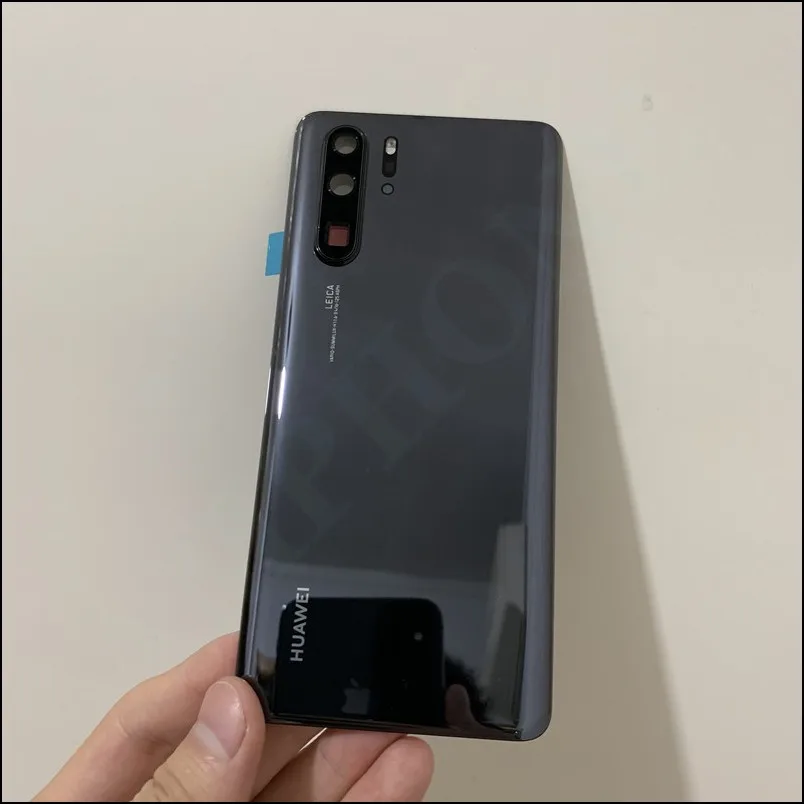 Новое оригинальное закаленное стекло для huawei P30 Pro задняя крышка Запасные части задняя крышка батарейного отсека Корпус двери+ рамка камеры