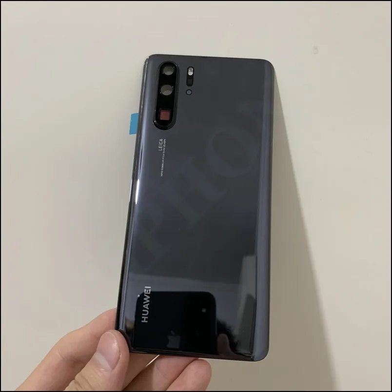 For P30 Pro Original Tempered Glass Back Cover Spare Parts For Huawei P30 Pro Back Battery Cover Door Housing + Camera frame