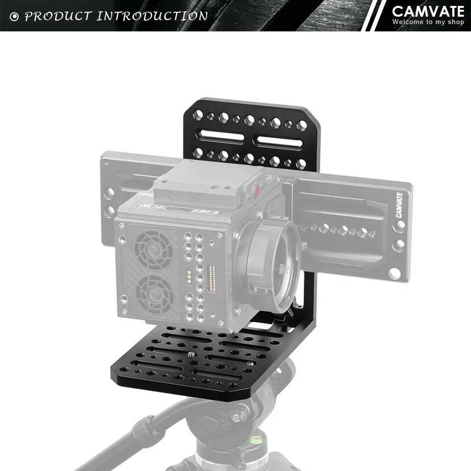 Universal Cheese Plate Camera L Bracket Mounting Plate With 1/4"3/8" Thread Hole
