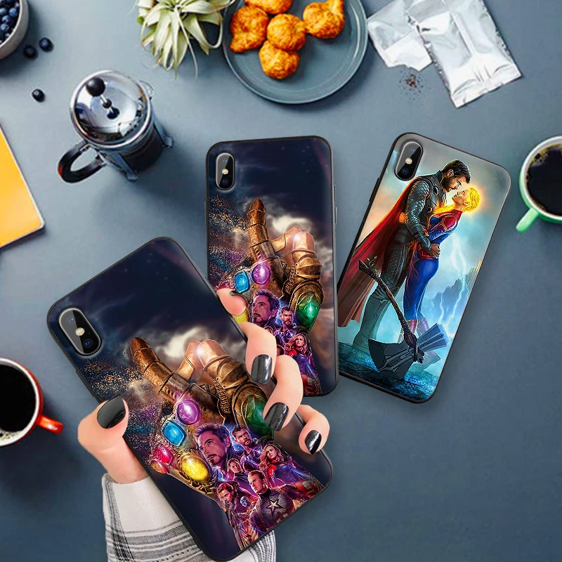 Для Xiaomi mi 6X X 2S 3 F1 9 CC9E CC9 8 SE A2 LITE A3 PRO 9T силиконовый чехол Capa Марвел Супергерои из