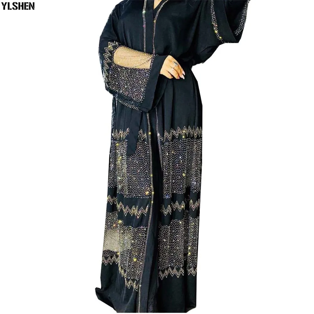 Ramadan Eid Mubarak Abaya Dubai Femme Turkish Luxury Hijab Muslim Dress African Dresses Abayas For Women Kaftan islamic Clothing 03
