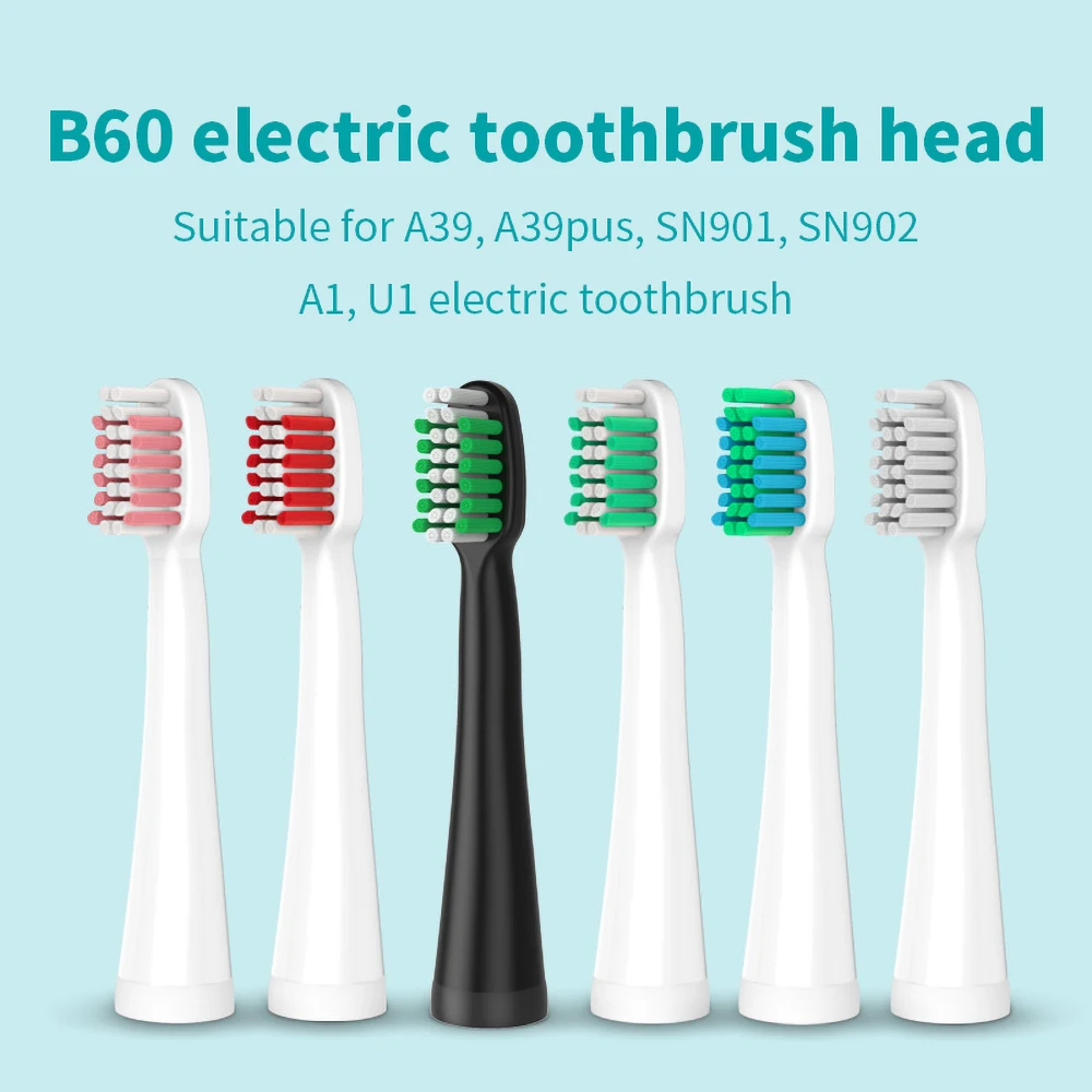 4pcs/set LANSUNG Toothbrush Head for Lansung A39 A39Plus A1 SN901 SN902 U1 Toothbrush Electric Replacement Tooth Brush Head