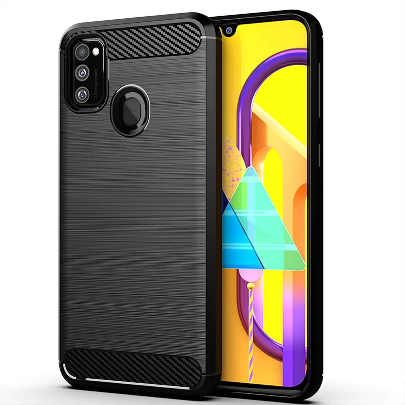 Для samsung Galaxy M30S Мягкий противоударный бампер из углеродного волокна Полная Защита силиконовый чехол для телефона для samsung Galaxy M30S 6,4''