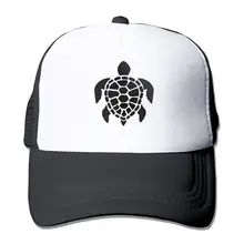 Черепаха серфинг унисекс Регулируемый Snapback ремень Дальнобойщик Шляпа сетка шляпа Солнцезащитная сетка Бейсбол CapBlack