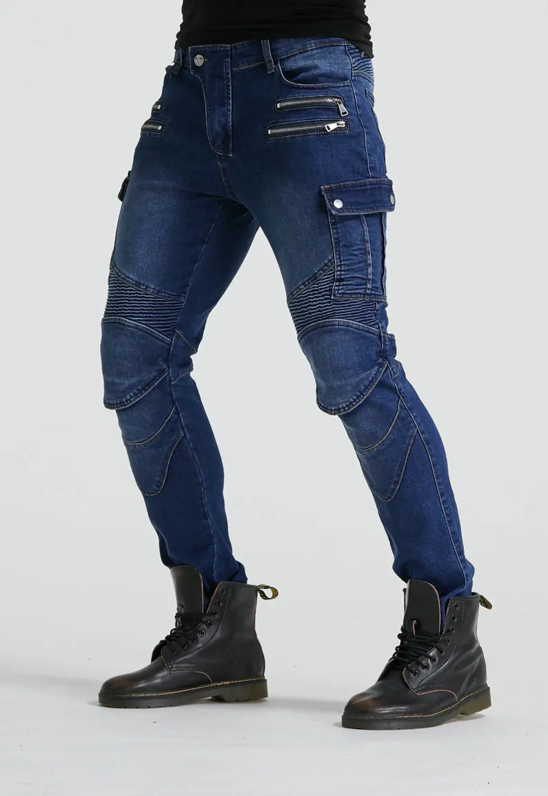 Green Motorcycle Pants Men Motocross Racing Trousers Cargo Jeans Touring Riding Pantalon Moto Pants Motorcycle Equipment Pants