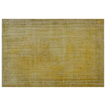 

Handmade Yellow Vintage Overdyed Turkish Area Rug 193x280 Cm-6'4''X9'2''