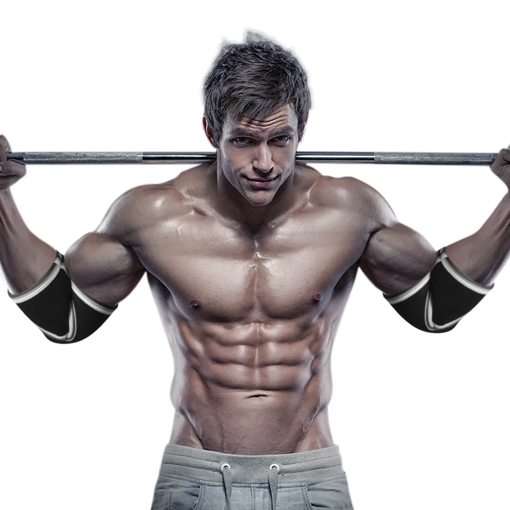 7 мм втулки локтя неопрена Тяжелая атлетика налокотник протектор пауэрлифтинга