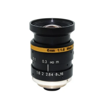 

3 MegaPixel C-Mount 6mm Low distortion lens 1/1.8'' F1.6 fixed Iris Machine Vision lens For CCTV IP Camera(SL-MV0616C5MP-118)