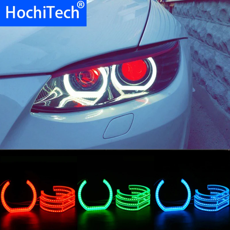 Для хэтчбеков BMW серий 1 E82 E88 E87 E81 2008 11 ксенон головной светильник RGB Ангельские
