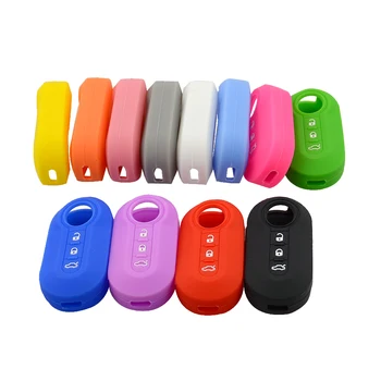 Keyforkess3 Bottoni di Vibrazione Pieghevole Chiave A Distanza Borsette Fob Del Silicone Copertura Della Cassa Chiave Per Fiat 500 Ducato Punto Pando Chiave protezione - YIQIXIN 3 Bottoni di Vibrazione Pieghevole Chiave A Distanza Borsette Fob Del Silicone Copertura Della