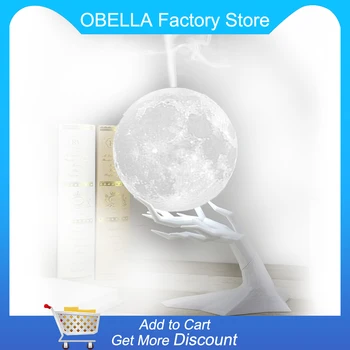 

880ML Ultrasonic Moon Air Humidifier Aroma Essential Oil Diffuser with LED Night Lamp USB Mist Maker Humidificador