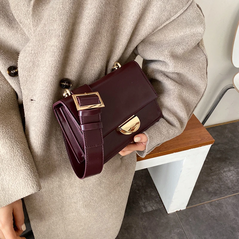 

Fashion Solid Color Lady Purses And Handbags 2019 Luxury Handbags Women Bags Designer Small Travel Shoulder Messenger Bags