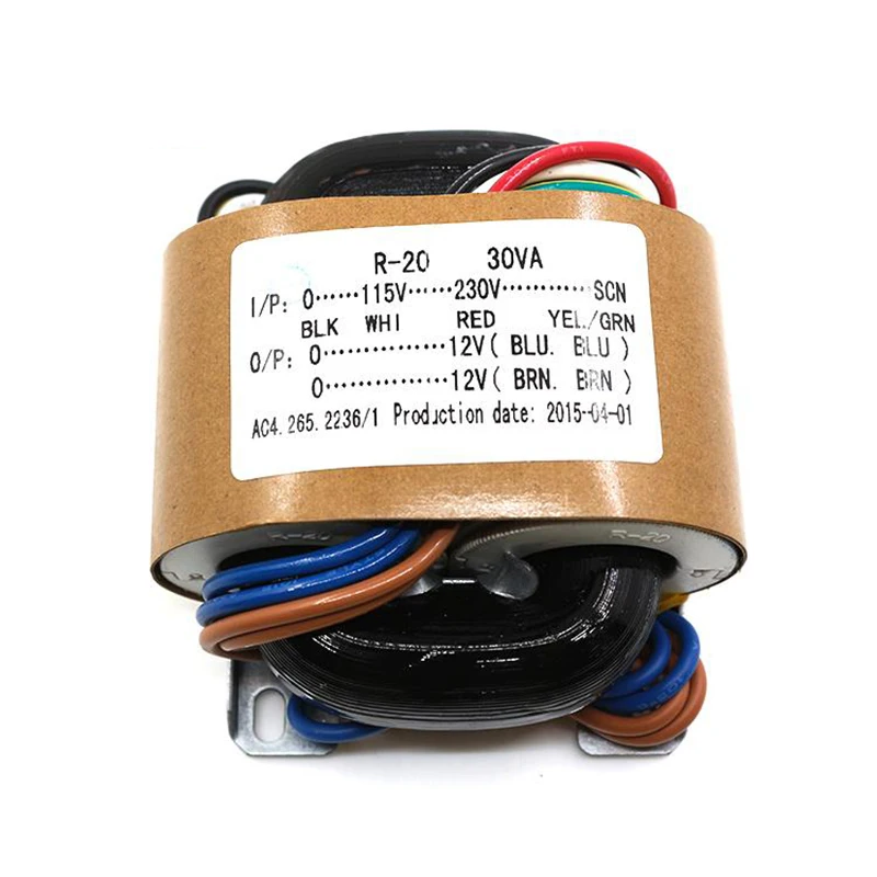 115 V-230 V R Тип трансформатора Чистая медь 30W трансформатор 9-24V Выход для усилителя T1053