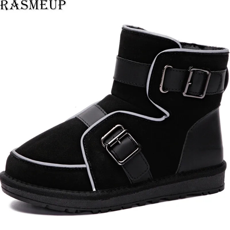 RASMEUP/2020 Женские Светоотражающие зимние ботинки теплые на меху