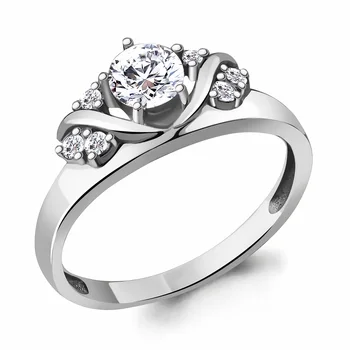 

Ring AQUAMARINE with cubic, silver 925