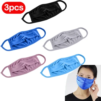 

10/3PCS Summer Thin Face Mask Protective mask Earloops Face Mouth Cover Face Silk Sunscreen Mouth Mascara for women Dropshipping