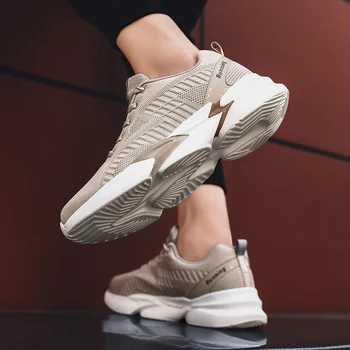 

Winter shoes men outdoor sports shoes men flying woven net comfort soft bottom high quality fashion men's casual shoes