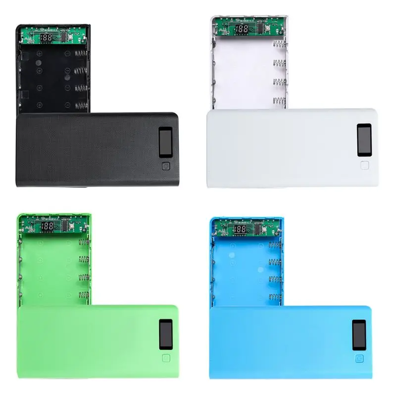 Двойной USB 8x18650 батареи DIY блок питания держатель чехол зарядное устройство