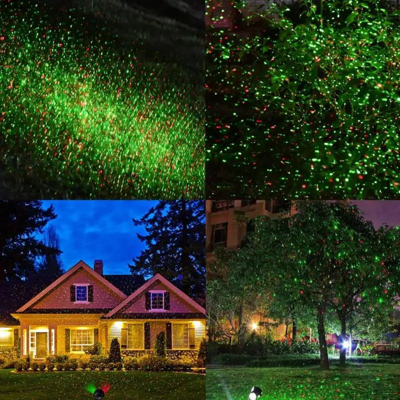 Рождественский Солнечный светодиодный лазерный светильник, проектор, открытый пейзаж, газон, Точечный светильник, водонепроницаемая вечеринка на Хэллоуин светильник, зарядка через usb