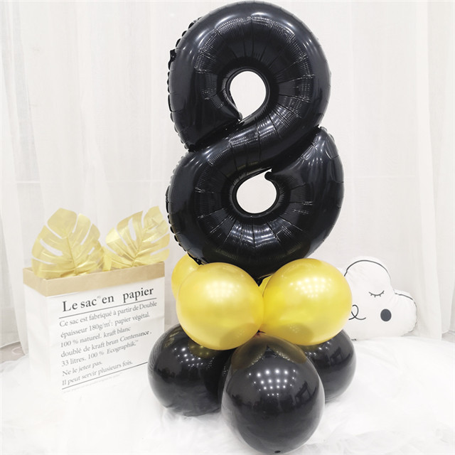 Number Balloon Happy Birthday Decoration Digital Balloons Wedding Foil Balloons Christmas Gift Decoration Balloons Party