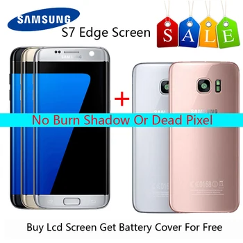 

Original AMOLED 5.5 '' LCD For Samsung S7 Edge LCD G935F S7 Edge LCD Display Touch Screen With Gift S7edge Back Cover