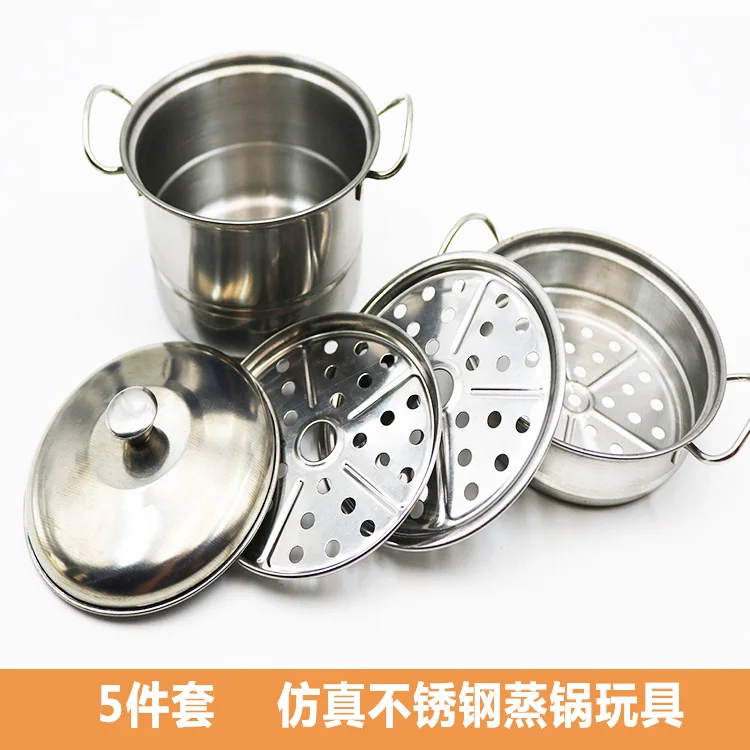  Play House Ultra-Drop Stainless Steel Children Cooking Mini Kitchen Toy Set Children Stainless Stee - 4000292845593