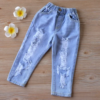 

Humor Bear Hot Sale Cartoon Girls Children Jeans Dot Pants For Girls For 2-6 Years New Kids Jeans