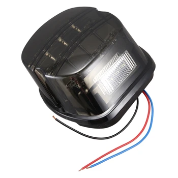 

Motorcycle LED Light Smoke Tail Light 12V License Plate Rear Lamp for Dyna Super Wide Glide Low Rider