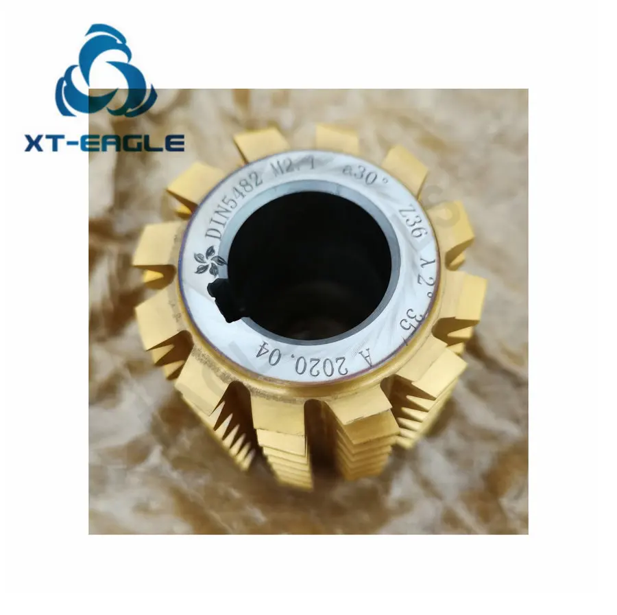 Din5482 Hss M2.1 Involute Spline Gear Hob Cutter Pa30 Degree Milling