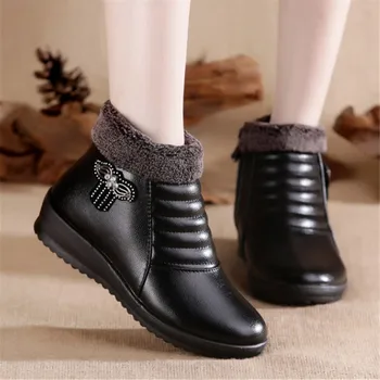 

2019 Women Boots New Waterproof Snow Boots For Winter Shoes Women Casual Lightweight Ankle Botas Mujer Warm Winter Boots Female