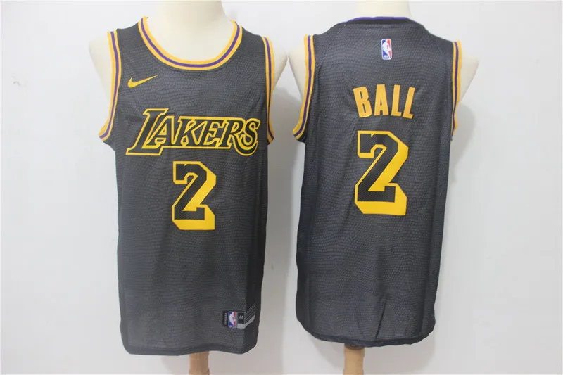 A+++ Качественная мужская одежда для взрослых#0 Kyle Kuzma 2 Lonzo Ball 14 Brandon Ingram Jersey Los Angeles - Цвет: for men
