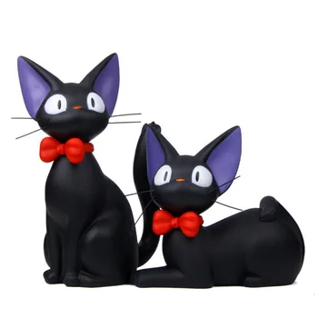 

Black Cat Jiji Piggy Bank Kiki's Delivery Diy Doll Animiation Action Figure Kids Toys Gift Miniature Model Doll House