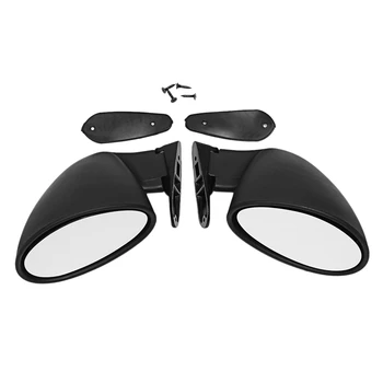 

Classic Retro Door Wing Side Mirror Car Matte Rearview Mirror California Style Car Accessories Black L+R White Mirror