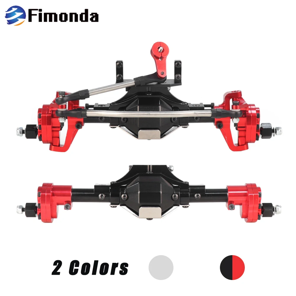 

SCX10 Front Rear Portal Axle Aluminum Alloy CNC Anodized Full for 1/10 RC Crawler Car Axial SCX10 II 90047 90046 Upgrade Parts