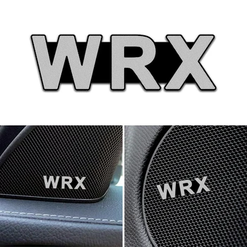 

4PCS 3D Aluminum Emblem Logo Badge Car Speaker stereo Sticker For Subaru WRX STI Impreza Forester Tribeca Car Styling