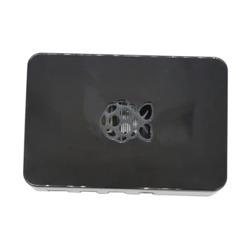 

for Raspberry Pi ABS Case Enclosure Box V4 Updated for Raspberry Pi 4B(Black)