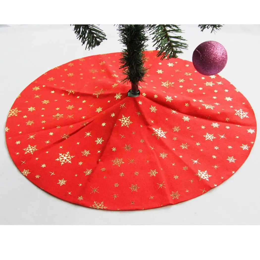 Red 5 Size Christmas Tree Skirt 40 cm/48 cm/55 cm/70 cm/75 cm Christmas Decorations Holiday Accessories for Home decoration
