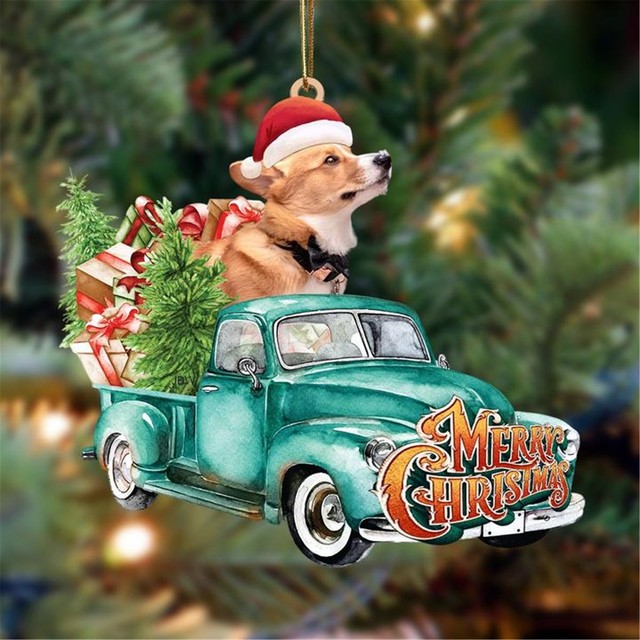 Dog Christmas Tree Pendant Santa Christmas Decorations For Tree Christmas New Year Home Decor Елочные Игрушки На Елку