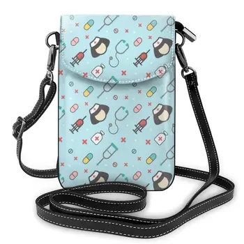 

Nurse Stethoscope Pills Pill Box Injector Scalpel Small Cell Phone Purse Nurse lover medical