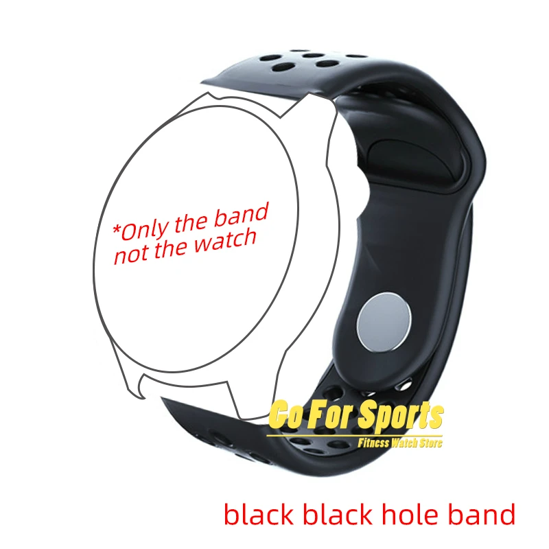 Ремешок для KY108 Z6, ремешок с пряжкой, резиновый силиконовый ремешок для часов, браслет для новых женских умных часов, умные часы для детей, ky108 для ремешка - Цвет: black black hole