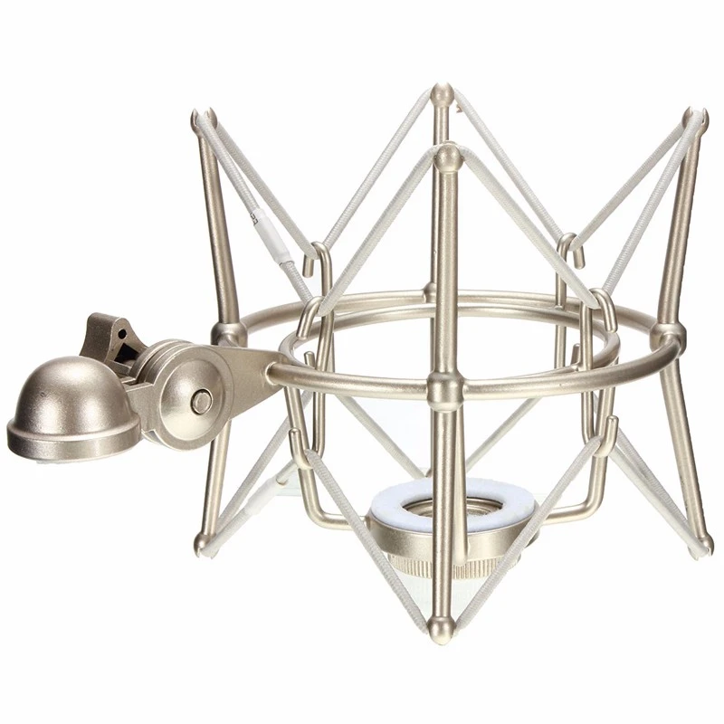 

Recording Studio Metal Shockmount Clip Suspension Spiders Bracket Microphone Stand Shock Mount for Broadcast Computer Mic Holder