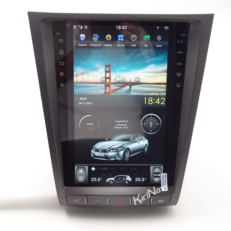 Автомобильная магнитола KiriNavi 1 Din Android 9 0 для Lexus GS GS300 GS350 GS400 GS430 GS460 автомобильный Dvd