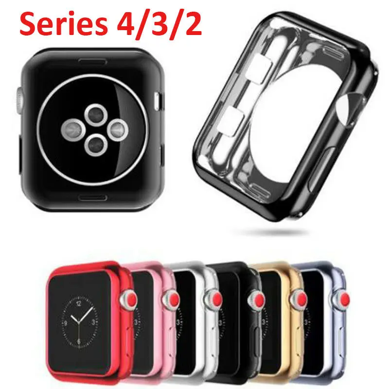 Для Apple Watch, версии 4/3/iPad Air 2 Силиконовый ТПУ чехол на бампер чехол для наручных часов iWatch, защитная крышка