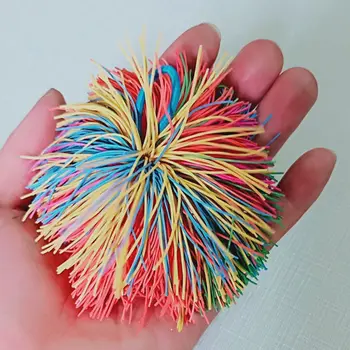 

Bouncing Elastic Rubber Ball Kindergarten Toy Parent-child Game Children Throwing Racket Bouncy Balls Kids Educational Toys