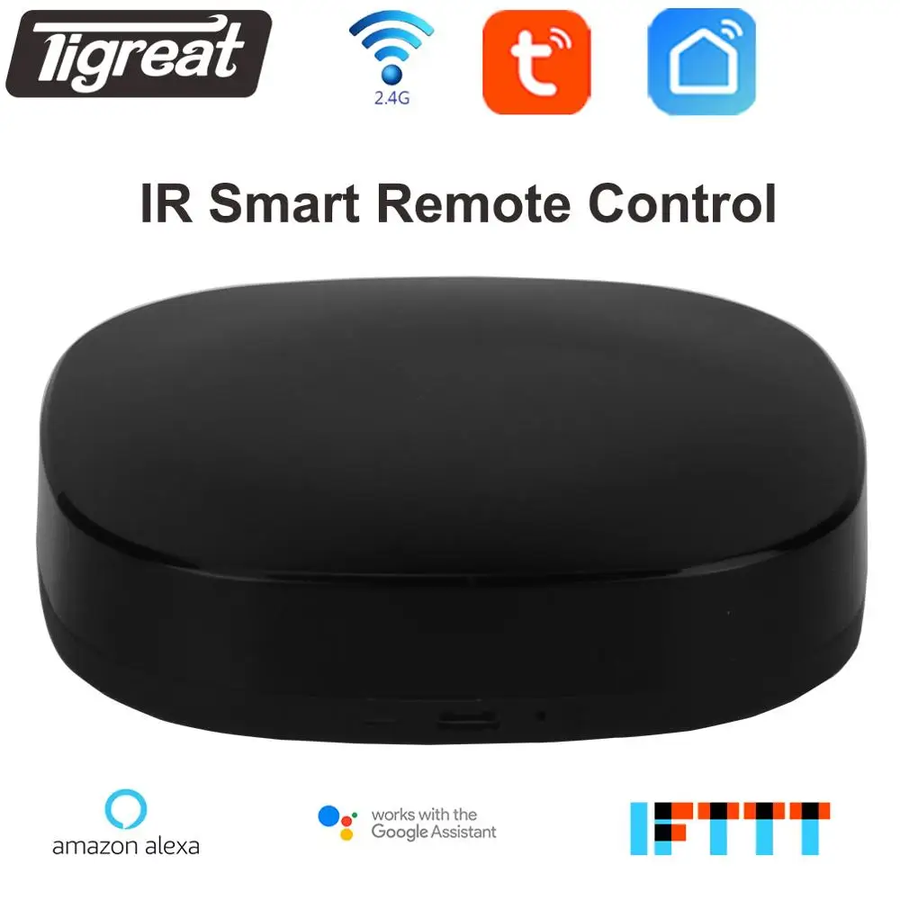Tigreat Wifi IR Remote Controller universal Learning smart home automation TV Air conditioner Fan Hub alexa compatible google
