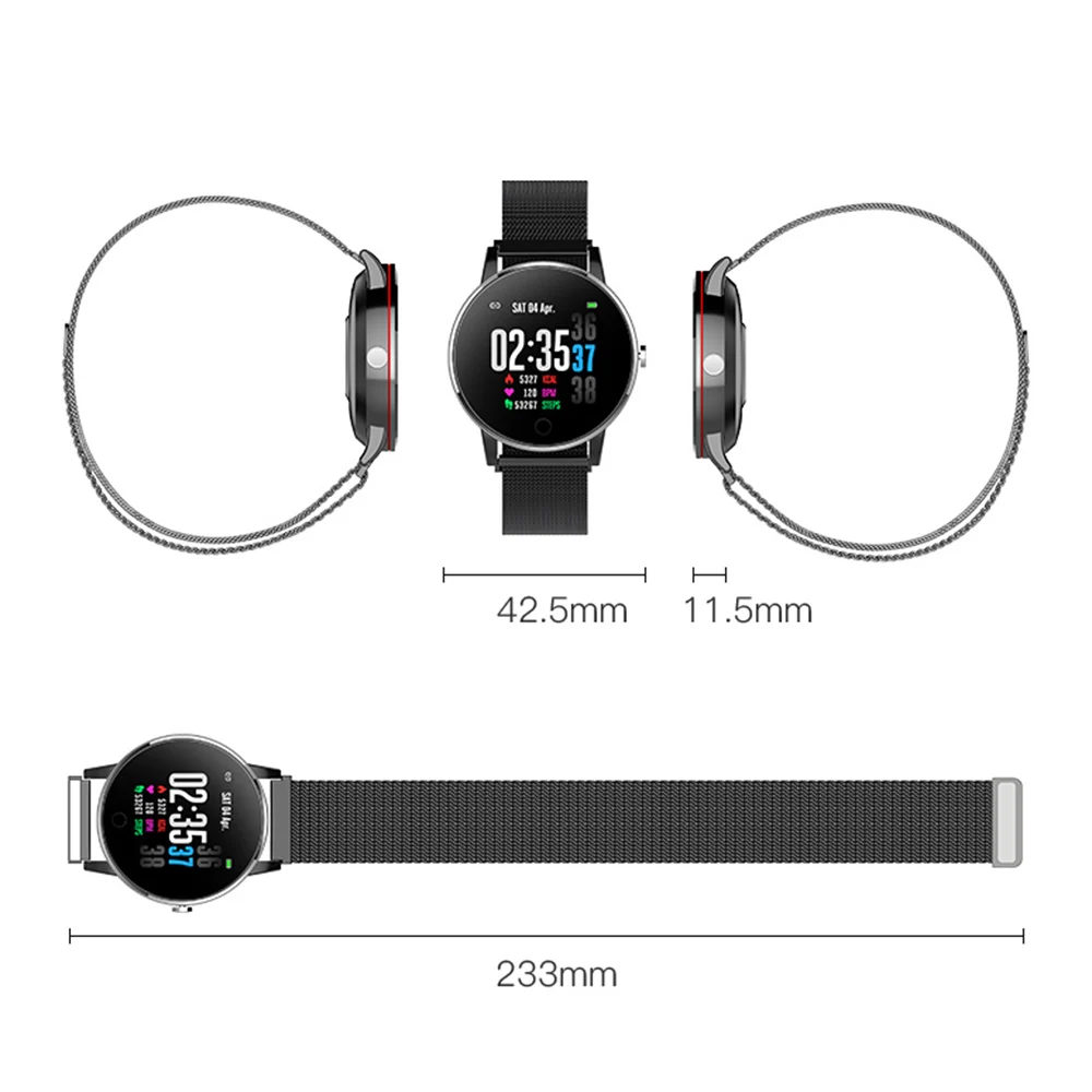 Новая мода Фитнес часы большой экран водонепроницаемый Интеллектуальный фото спортивный браслет с подсчетом шагов Мониторинг здоровья