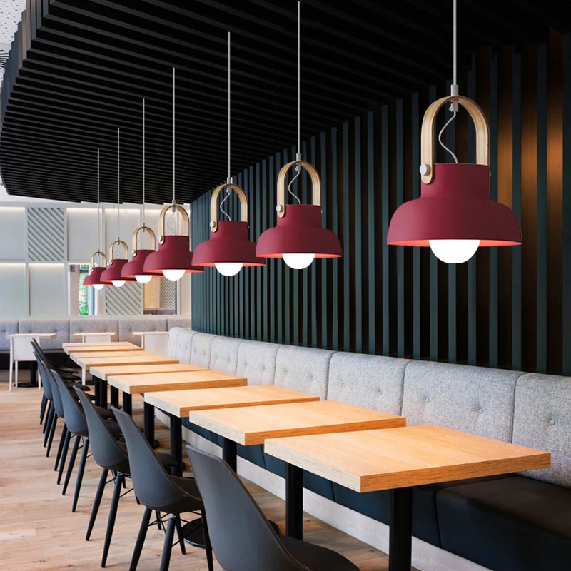 Скандинавский чердак светодиодный железный подвесной светильник для ресторана, комнаты