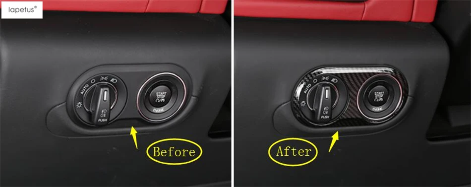 Lapetus аксессуары подходят для Maserati Levante головка велосипедные светодиодные фары переключатель кнопка под давлением крышки комплект отделка